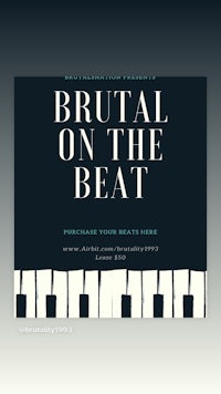 a poster for brutal on the beat